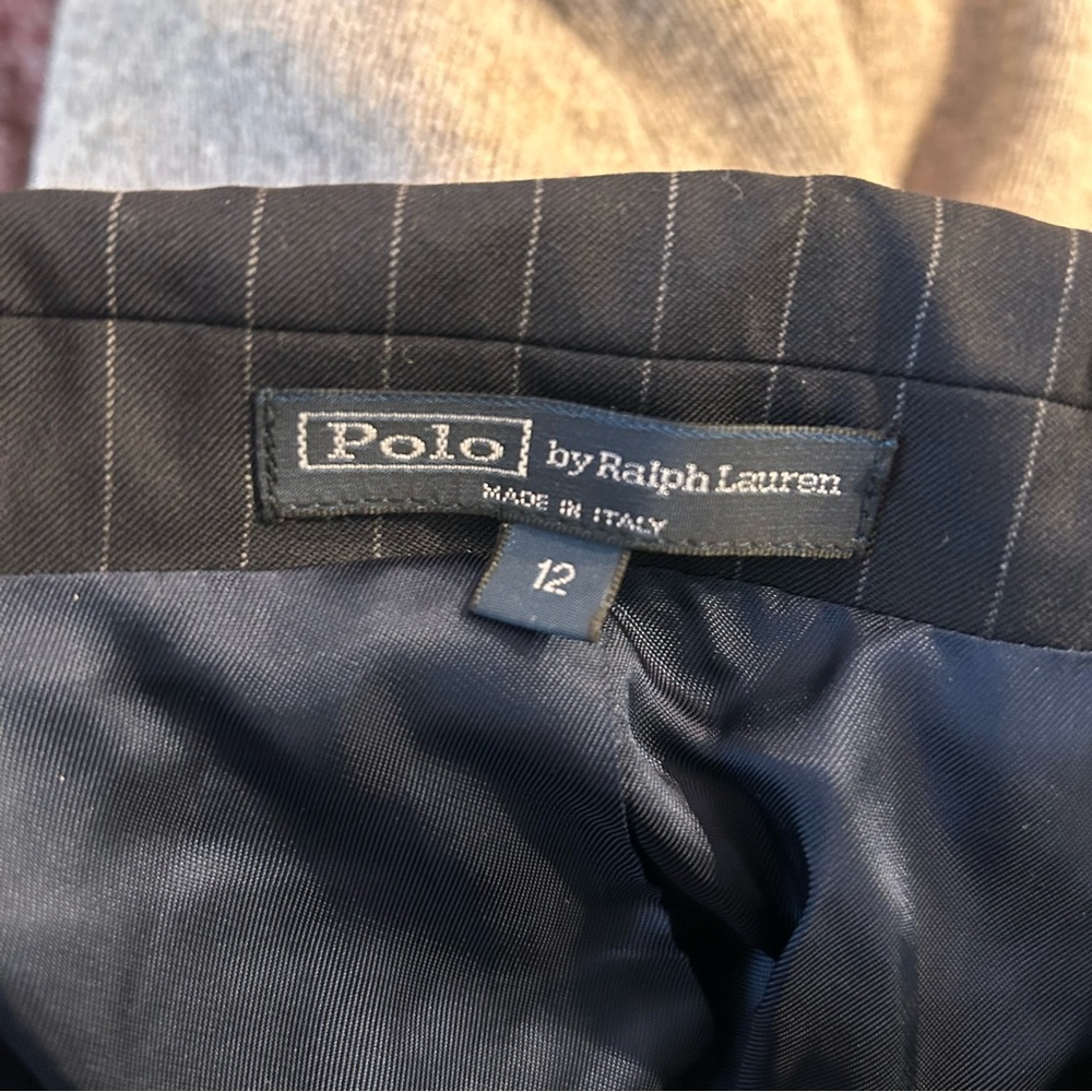 Vintage POLO girls pinstripe blazer size12 - Picture 3 of 5